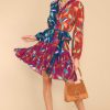 Clothing Alivia Mini Dresses | The Elizabeth Dress Scribble Burst Multi