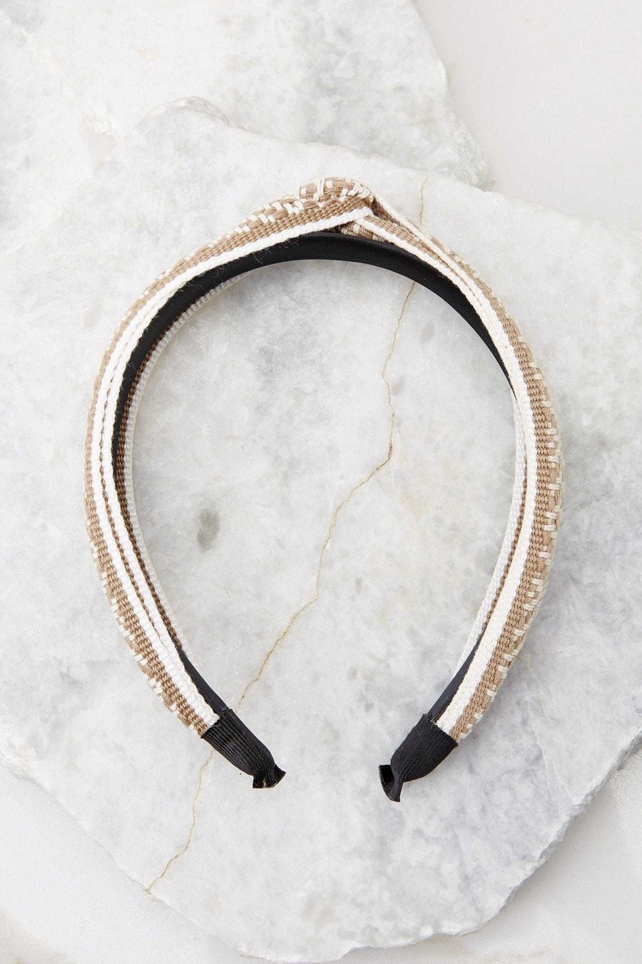Accessories Red Dress Hair Accessories | The Feel Of Sunshine Headband Taupe