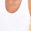 Clothing Red Dress Casual Tops | Big Ambitions Ribbed Crop Top White