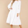 Clothing Aura Midi Dresses | Just Admit It Midi Dress White