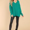 Clothing Fable Casual Tops | Breath Of Freshness Top Forest Green
