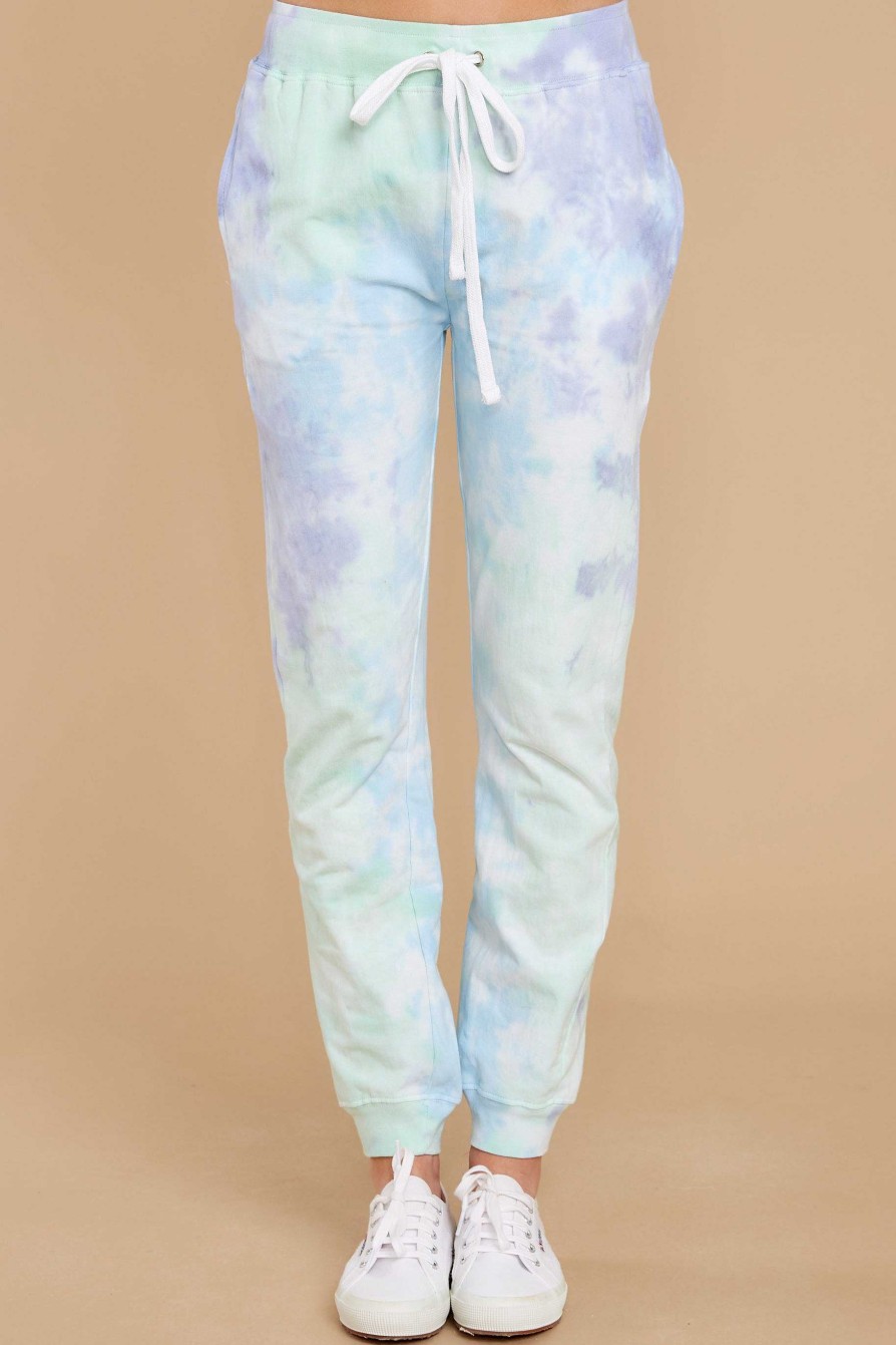 Clothing Red Dress Loungewear Bottoms | Totally Worth It Tie Dye Joggers Grape Burst