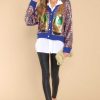 Clothing Queen of Sparkles Sweaters | Purple Sequin Champagne Queen Sweater Cardigan Multi