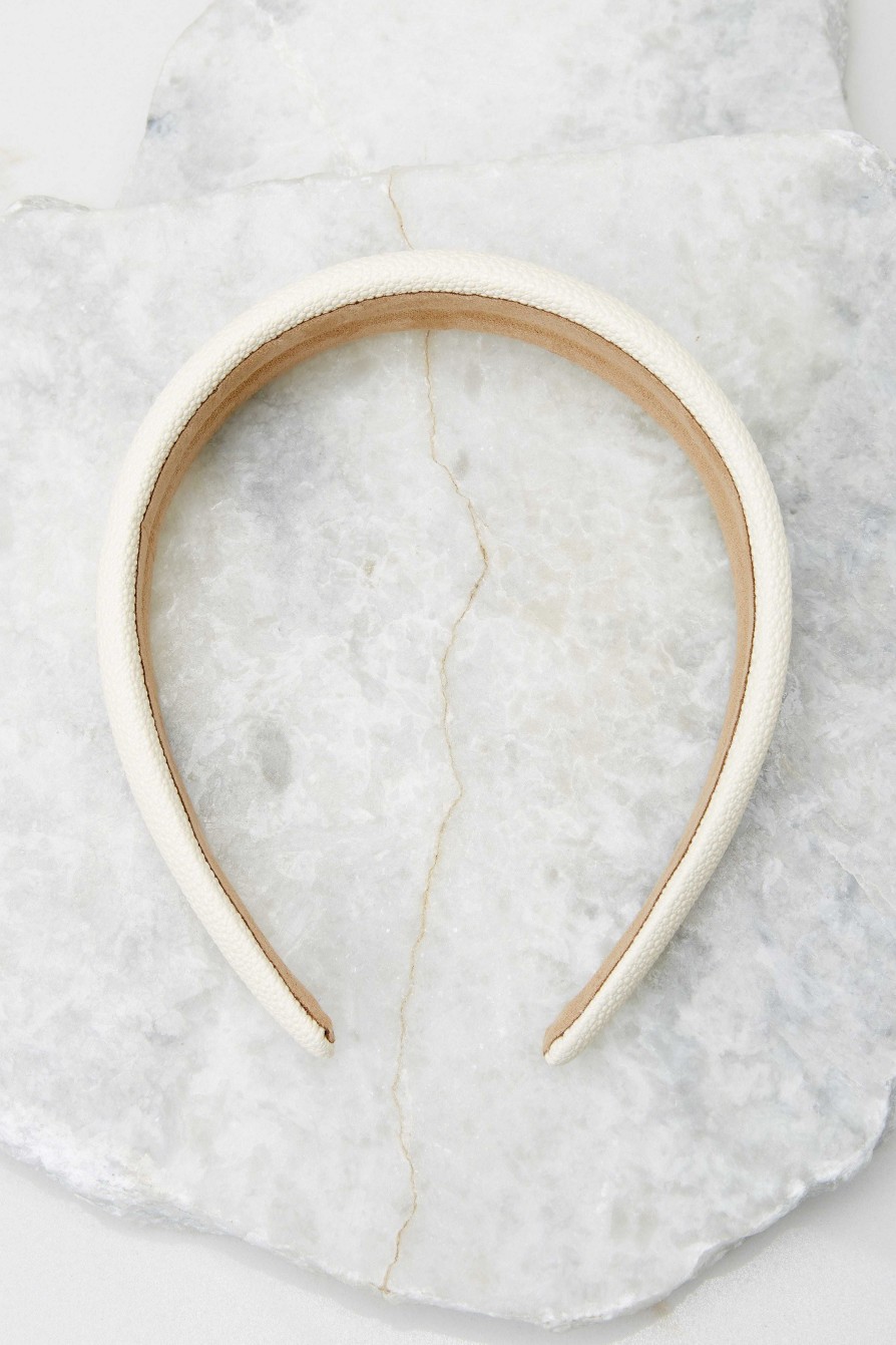 Accessories Red Dress Hair Accessories | Far From Over Ivory Headband White