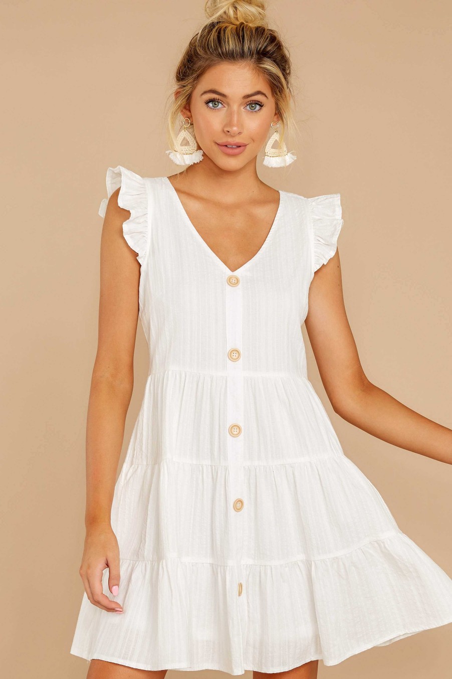 Clothing Listicle White Dresses | Daringly Me Dress White