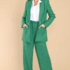 Clothing Red Dress Two Piece Sets | Showcasing My Talents Pants Kelly Green