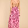 Clothing Meet Me In Santorini Maxi Dresses | Azure Magenta Gold Maxi Dress Print