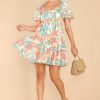 Clothing Red Dress Mini Dresses | Golden Rule Multi Print Dress Ivory