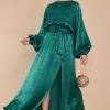 Clothing Aura Maxi Dresses | Like A Princess Maxi Dress Emerald