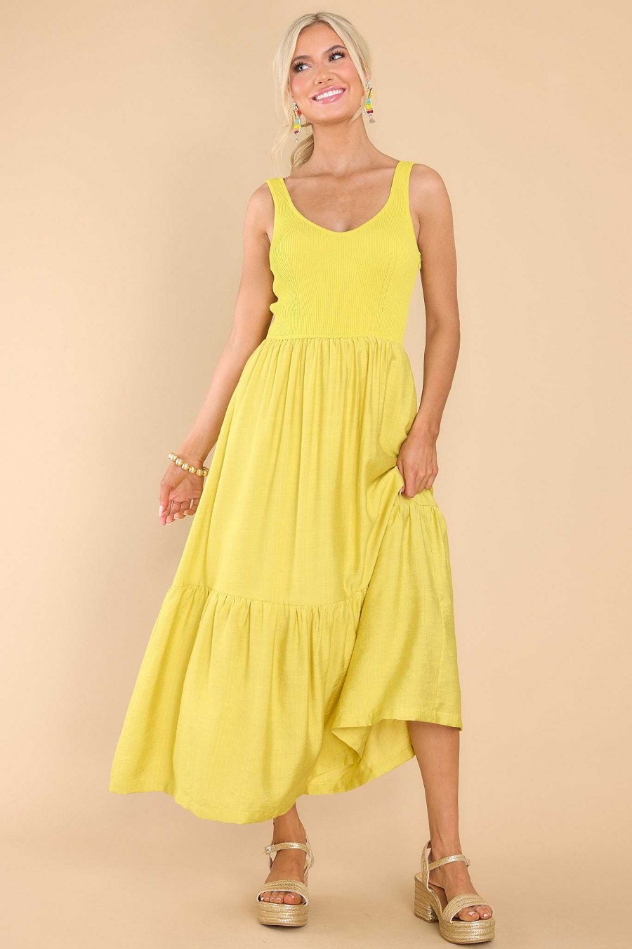 Clothing Red Dress Maxi Dresses | Want It All Maxi Dress Yellow