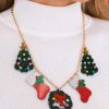 Jewelry Red Dress | Stuffed Stockings Multi Necklace Gold