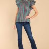 Clothing Victoria Dunn Casual Tops | Jasmine Bluestone Blouse Teal