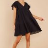 Clothing Aura Mini Dresses | Endless Gratitude Dress Black