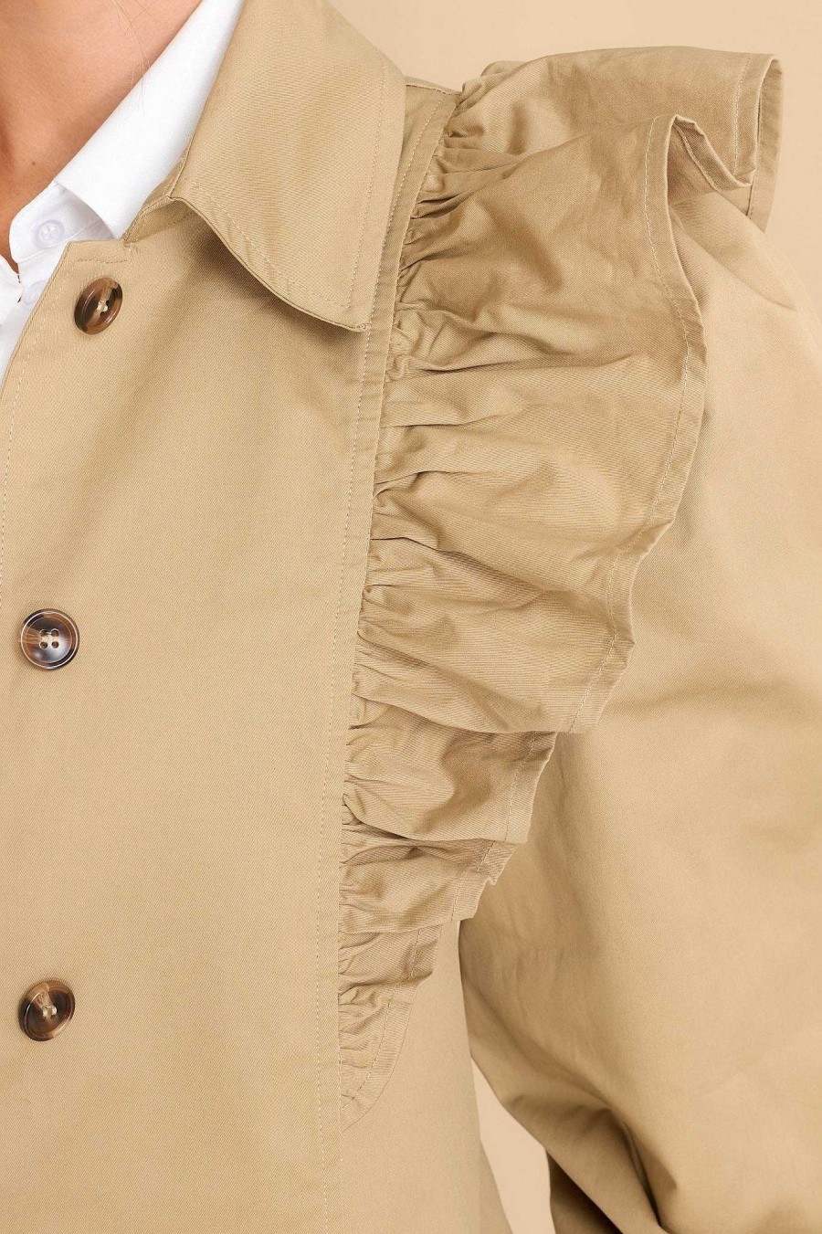 Clothing Aura Coats | Love On The Brain Coat Camel
