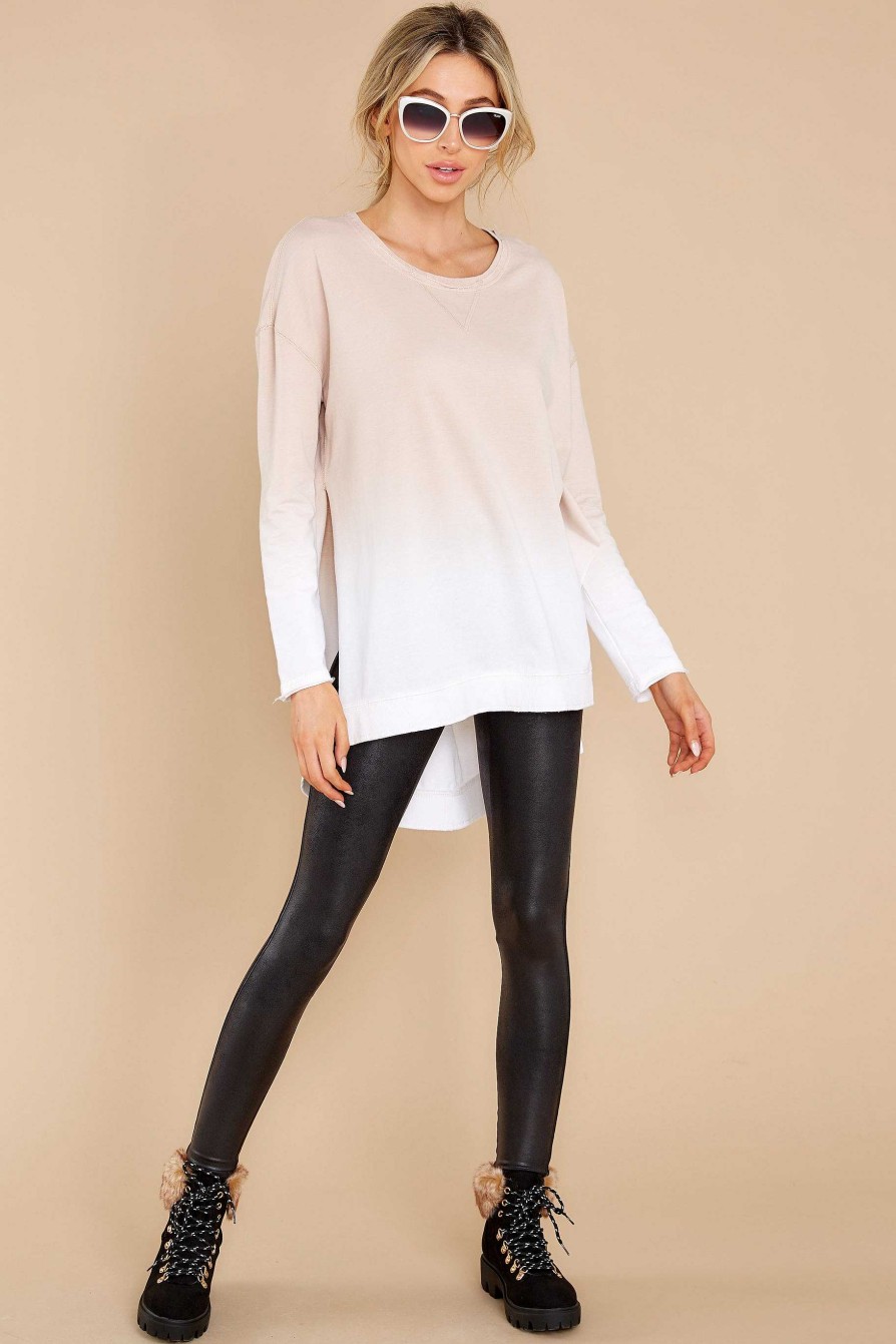 Clothing Z Supply Sweaters | Ombre Birch Weekender Beige