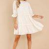 Clothing Red Dress Mini Dresses | Flirty Wink Dress Beige