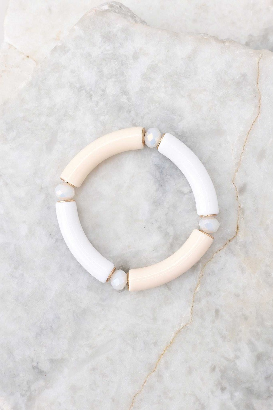 Jewelry Red Dress | A New Start Bracelet White