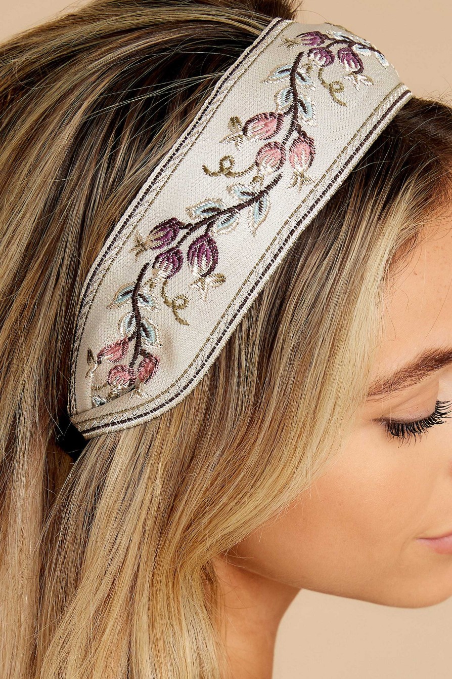 Accessories Red Dress Hair Accessories | Painted Poise Headband Ivory