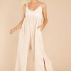 Clothing Red Dress Jumpsuits | Essence Of Perfection Jumpsuit Natural
