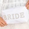 Accessories Red Dress Clutches & Pouches | Everything'S New Bride Pouch White