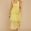 Clothing Red Dress Maxi Dresses | J'Adore You Floral Print Maxi Dress Yellow
