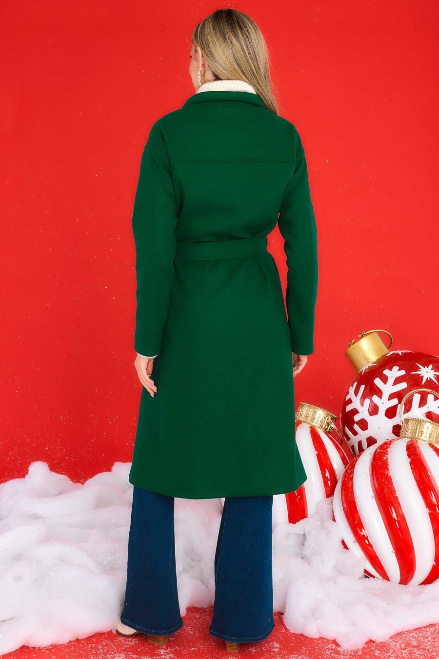 Clothing Red Dress Coats | Keep The Change Coat Hunter Green