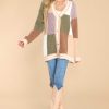 Clothing Red Dress Sweaters | Stunning Significance Colorblock Cardigan Green