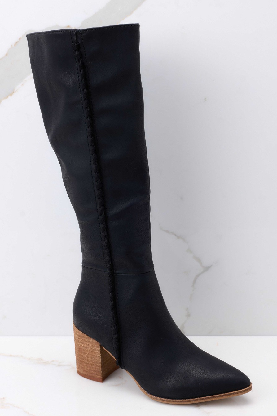 Shoes Red Dress High Heel Boots | Go Get 'Em Boots Black