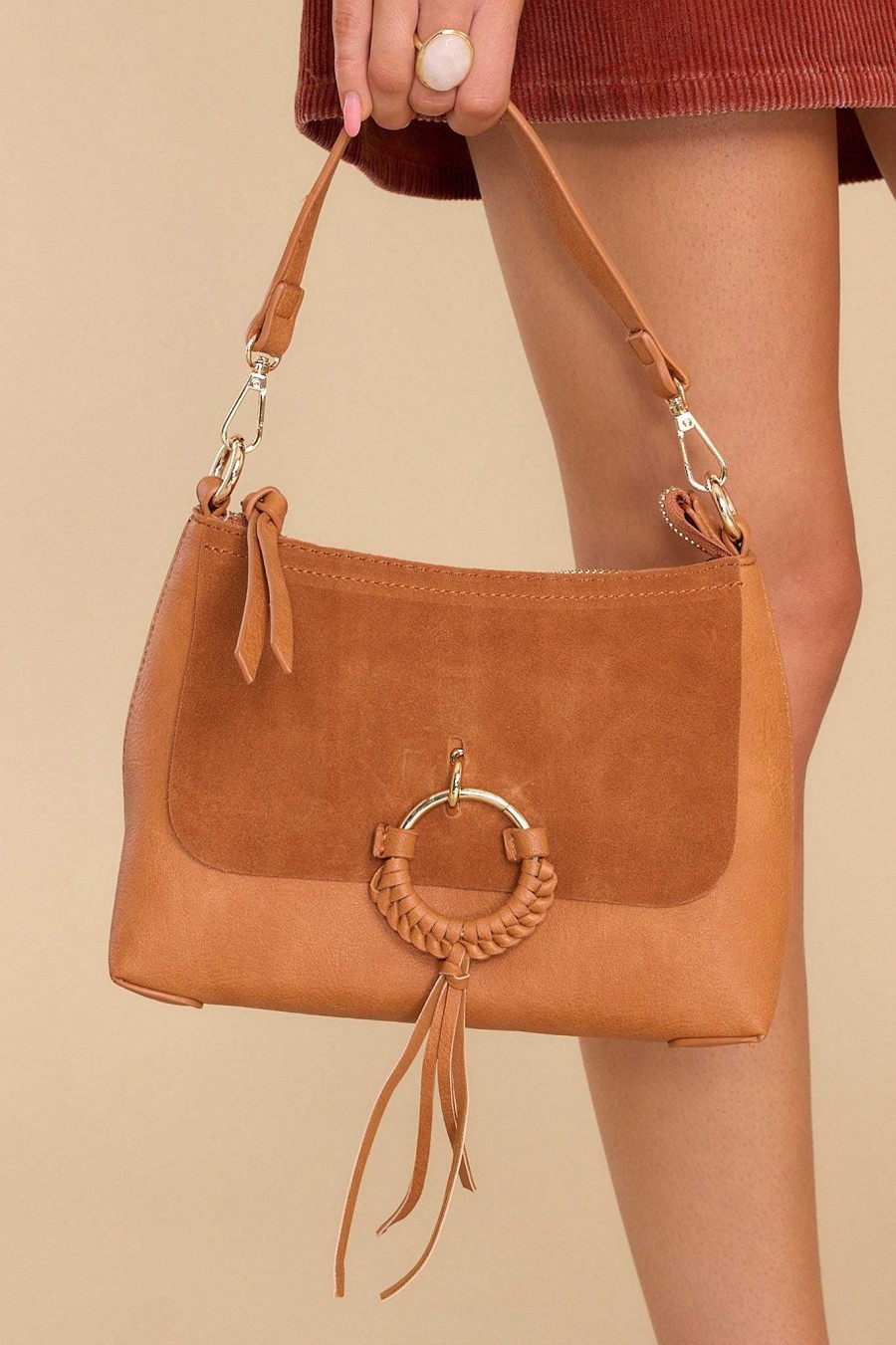 Accessories Red Dress Satchels & Shoulder Bags | Take My Sweet Time Bag Tan