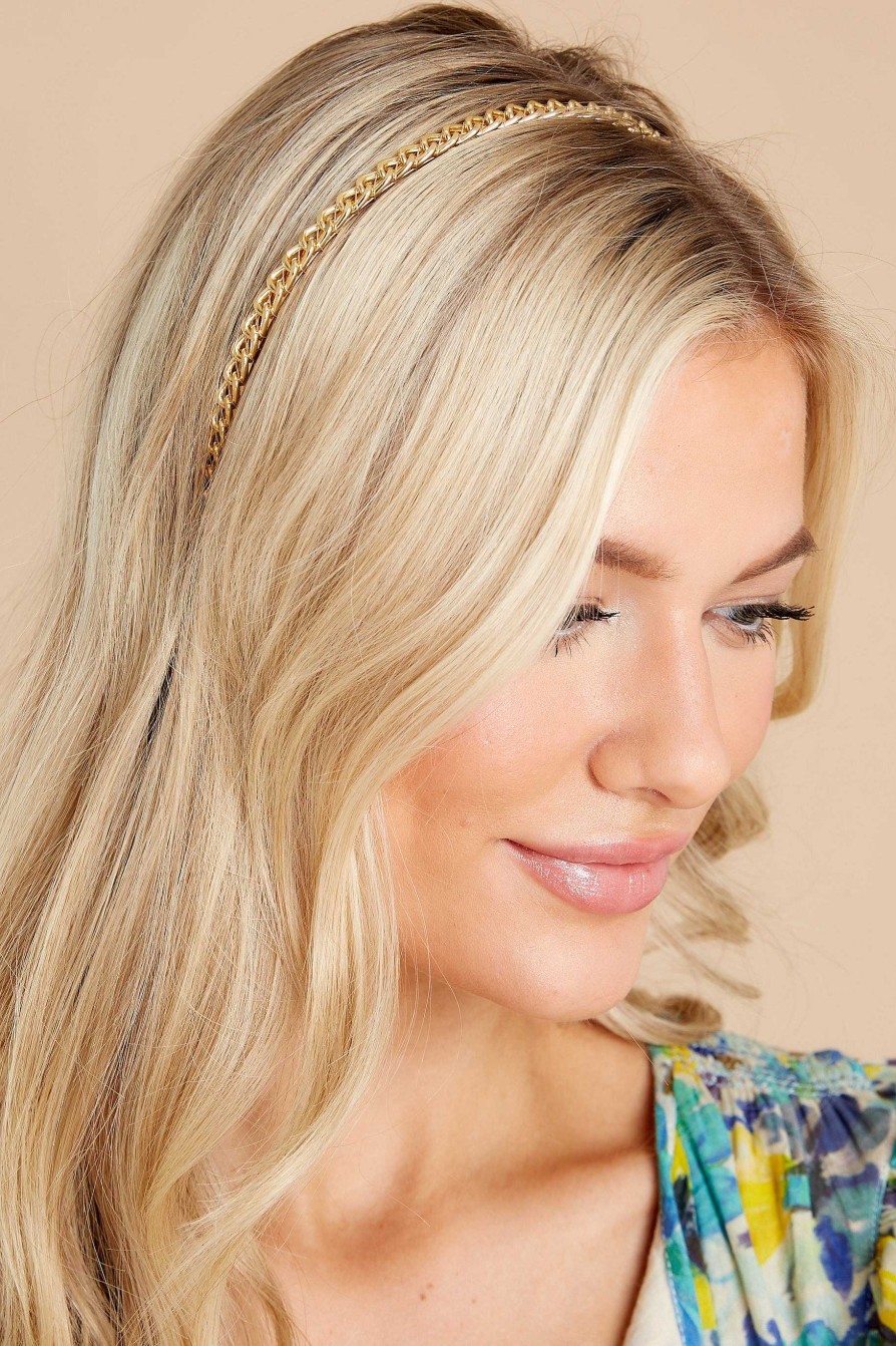 Accessories Red Dress Hair Accessories | Special Connection Headband Gold