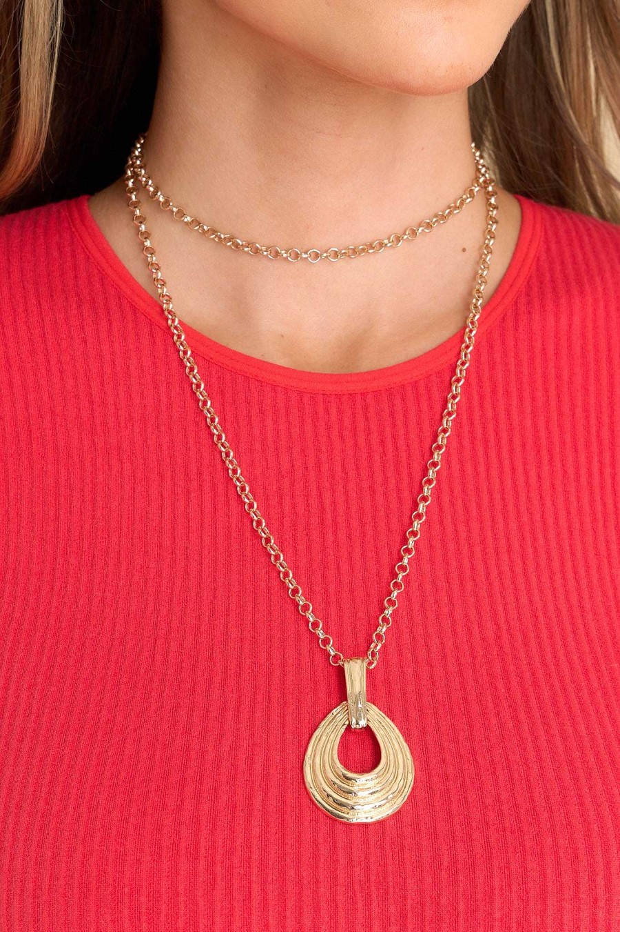 Jewelry Red Dress | My Freedom Necklace Gold
