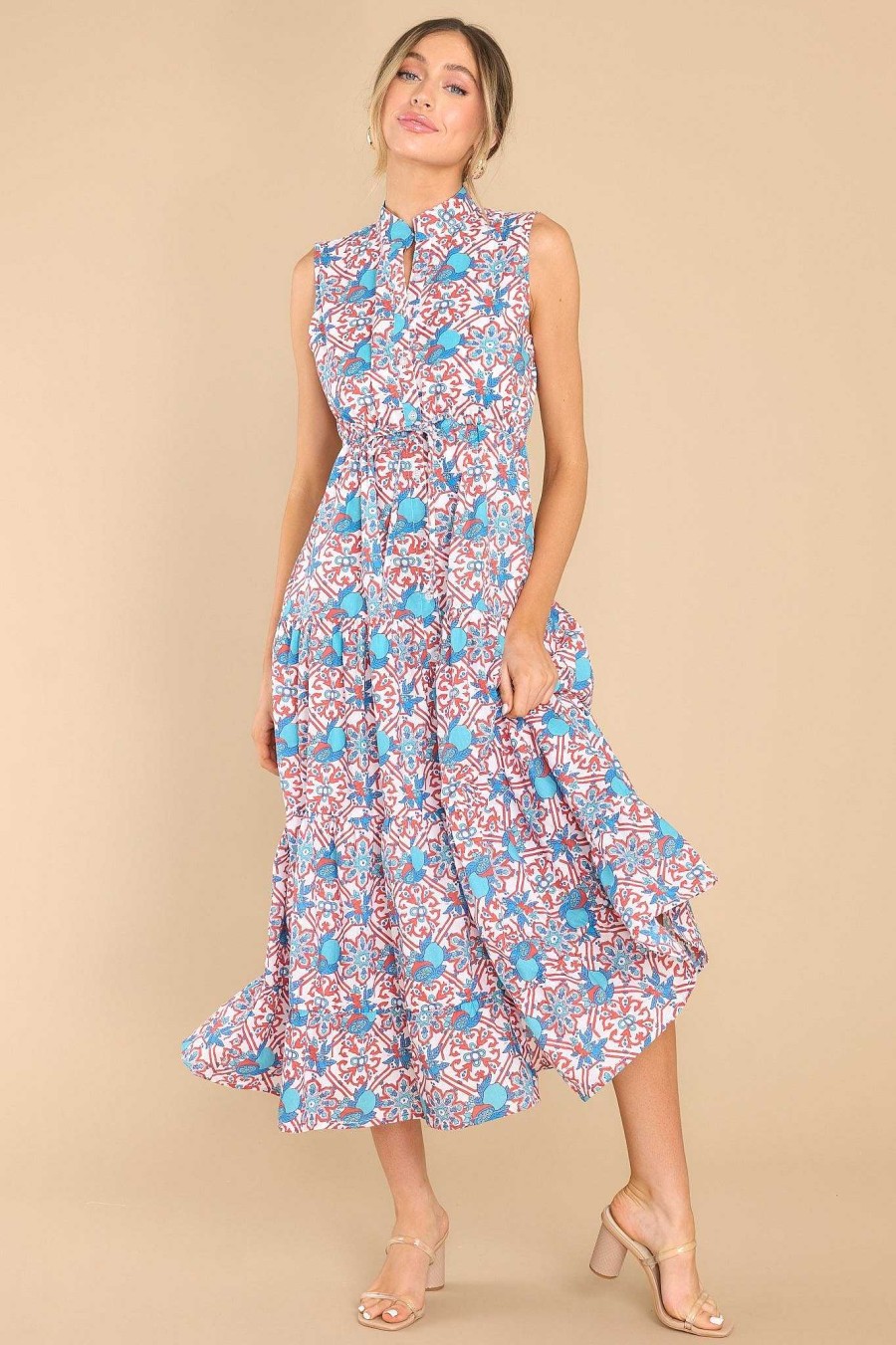 Clothing Victoria Dunn Midi Dresses | Magnolia Midi Dress Santa Caterina
