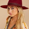 Accessories Olive & Pique Hats | Won'T Forget Her Hat Burgundy