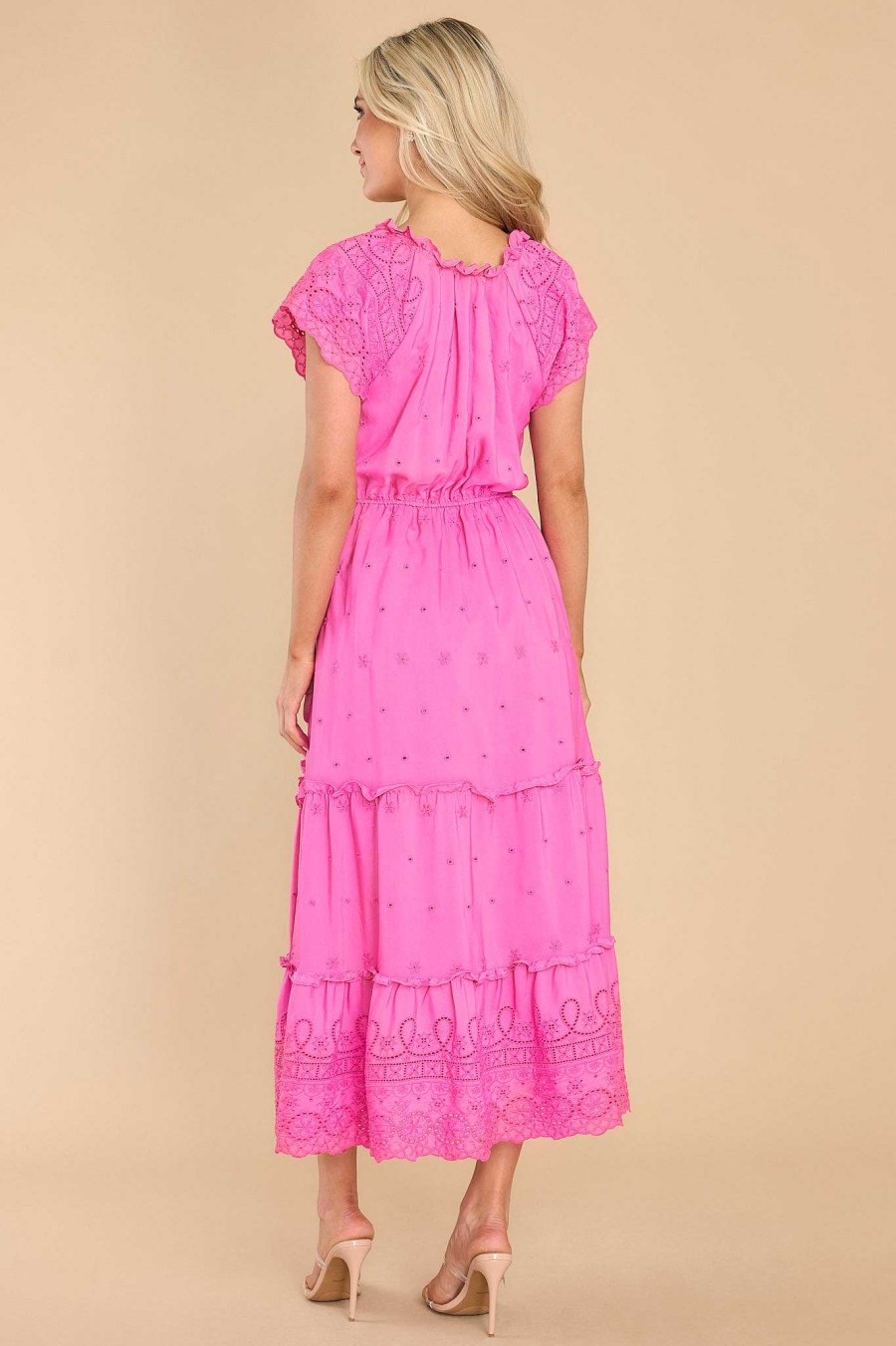 Clothing Red Dress Maxi Dresses | My Darling Heart Maxi Dress Fuchsia
