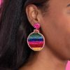 Jewelry Red Dress | Joyous Voices Multi Beaded Earrings Pink