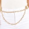 Accessories Red Dress Belts | Morning To Night Chain Belt Gold