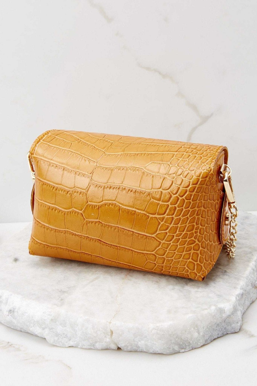 Accessories German Fuentes Crossbody Bags | The Little Details Leather Bag Honey Yellow