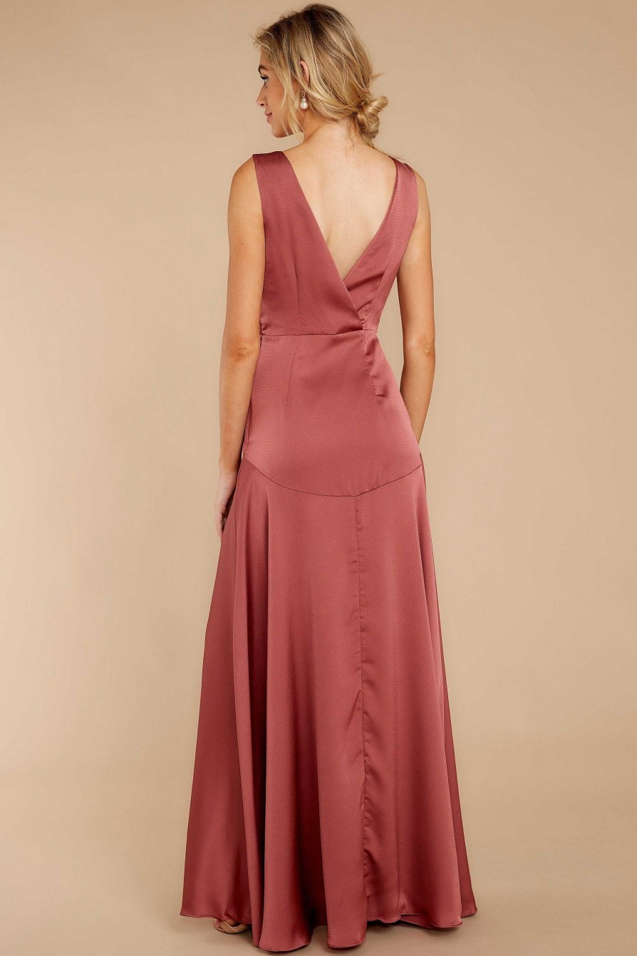 Clothing DO+BE Maxi Dresses | Sweeping Entrance Maxi Dress Rosewood