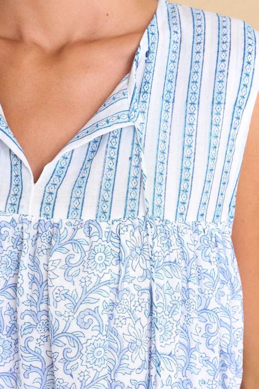 Clothing Victoria Dunn Midi Dresses | Ophelia Skylight Midi Dress Light Blue