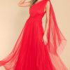Clothing Red Dress Maxi Dresses | Divine Intuition Maxi Dress Red