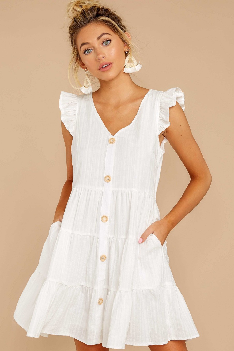 Clothing Listicle White Dresses | Daringly Me Dress White