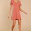 Clothing Z Supply Mini Dresses | The Organic Cotton T-Shirt Dress Desert Sand