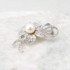 Jewelry Red Dress | Finest Flower Brooch Silver