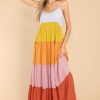 Clothing Red Dress Maxi Dresses | Daisy For You Multi Maxi Dress Rust