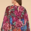 Clothing Aura Blouses & Shirts | Cure Your Heart Floral Print Top Berry