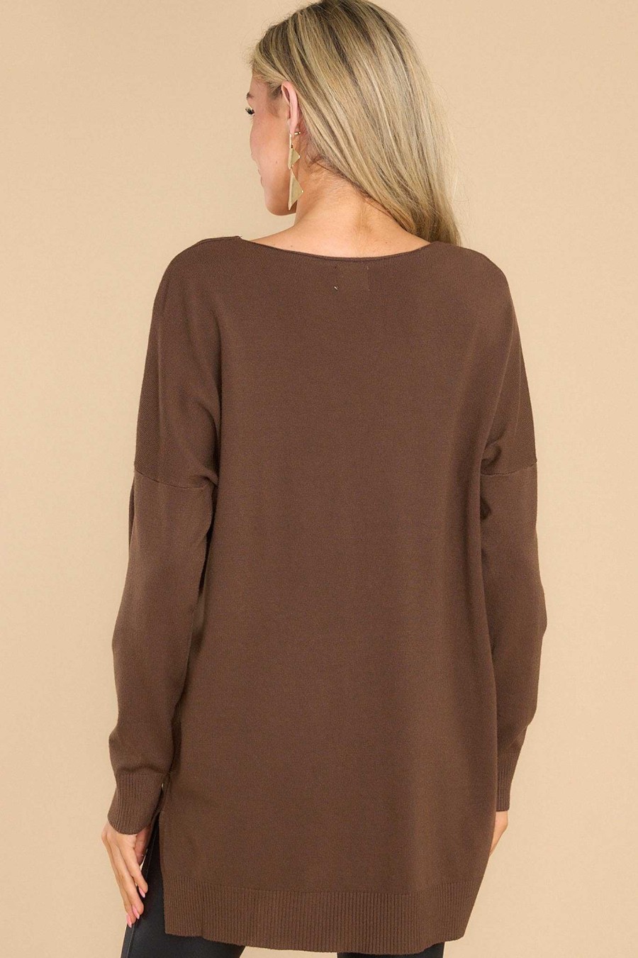 Clothing So Soft Collection Casual Tops | Wind Down Sweater Chocolate