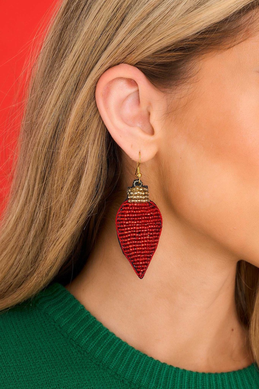 Jewelry Red Dress | With A Light Heart Earrings Red