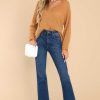 Clothing Red Dress Casual Tops | All That You Need Camel Sweater Gold