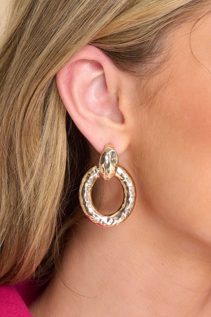 Jewelry Red Dress | Call It A Hunch Earrings Gold