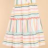 Clothing Aura Skirts | Meet Me For Tea Multi Stripe Maxi Skirt Desert Sage